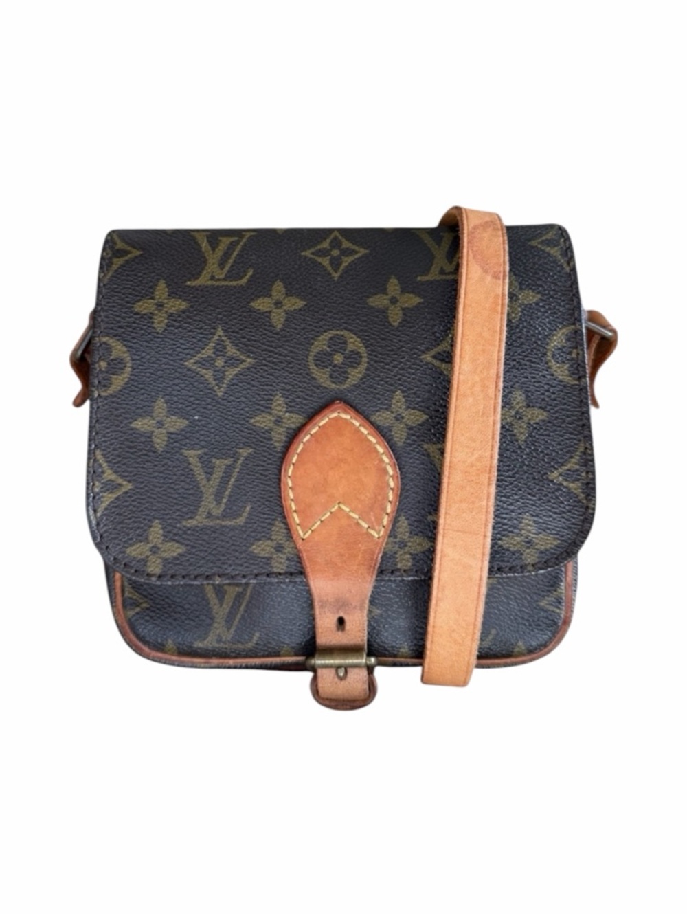 Louis Vuitton Cartouchière Mini Monogram Crossbody Bag - Vintage